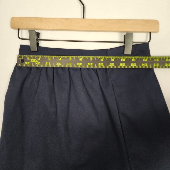 French Toast Brand Girl's Skirt 10 Built-in Shorts Navy School Uniform Skort EUC - Picture 7 of 13